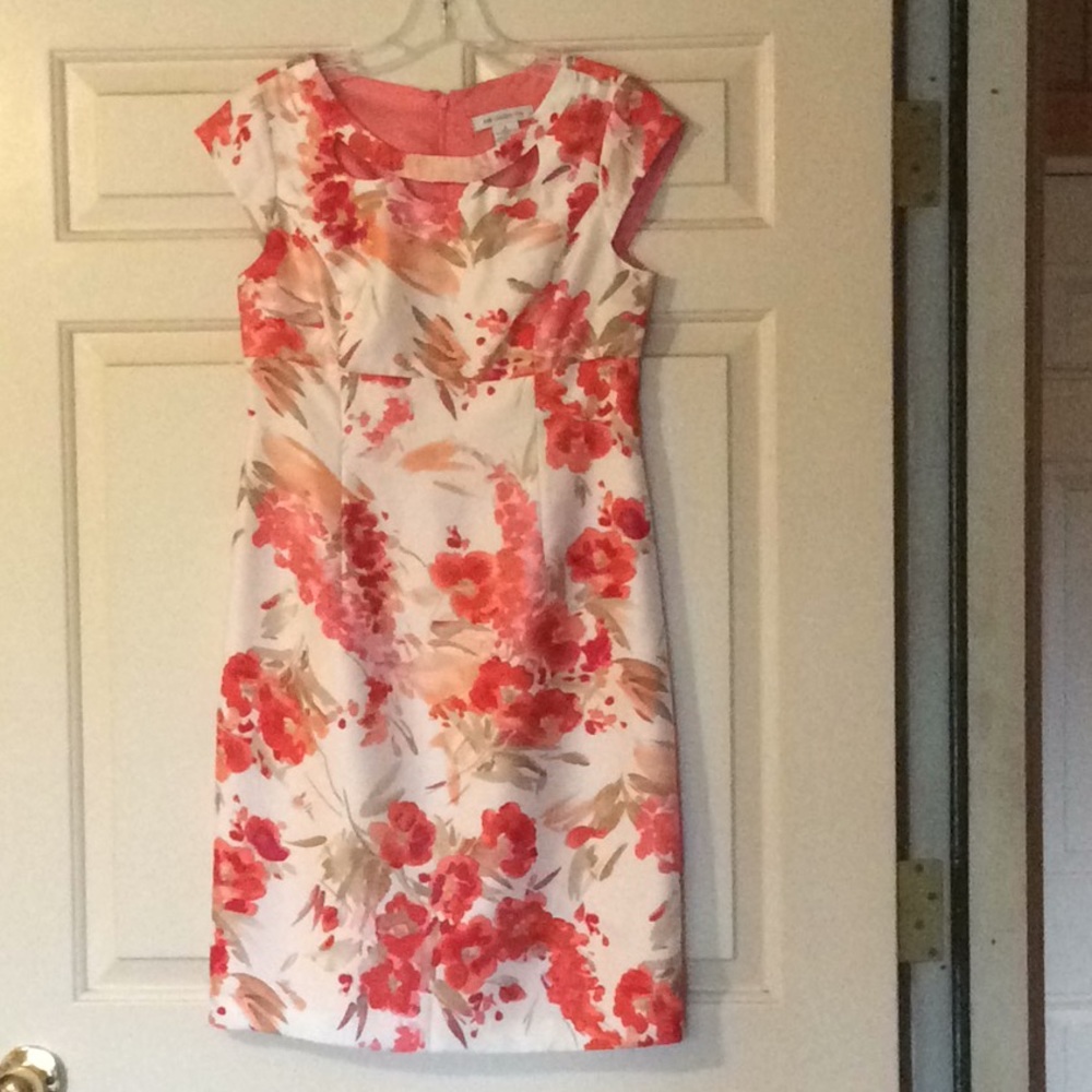 Liz Claiborne Cap-Sleeve Floral Dress